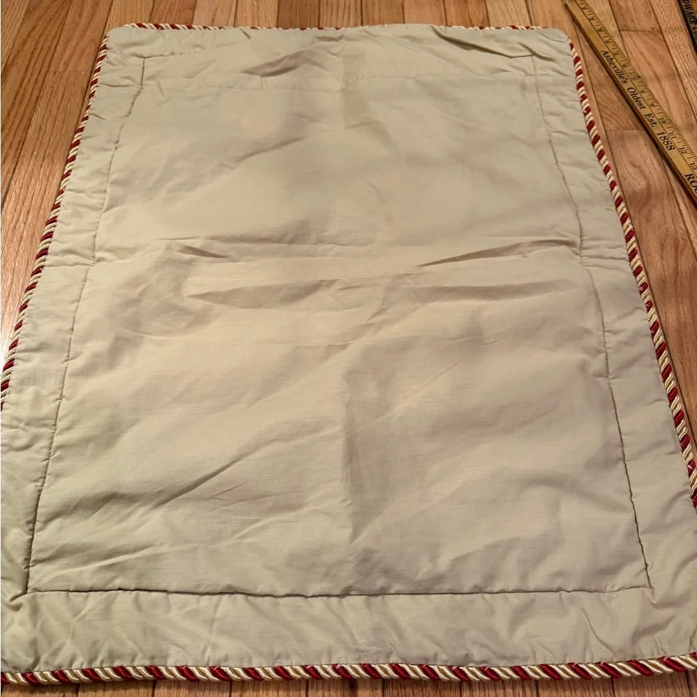 VTG Regency Red and Gold Tapestry Pillowcases Castlecore Renaissance
